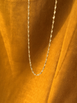 BASICS．不鏽鋼水波紋素鍊項鍊