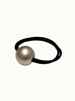 丨髮圈丨摩卡焦糖．咖金色光感圓球髮圈