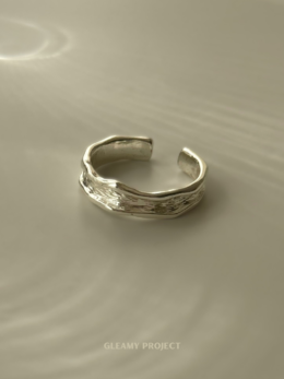 過隙．金屬樹紋開口戒指