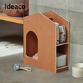 【日本ideaco】解構木板寵物玩具日用品收納小屋_2