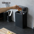 【日本ideaco】防臭按壓式桌邊/落地垃圾桶-3L_2