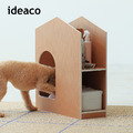 【日本ideaco】解構木板寵物玩具日用品收納小屋_3