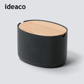 【日本ideaco】砂岩深型橢圓形收納盒(大)-多色可選_4
