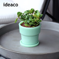 【日本ideaco】復古風奶玉植栽盆器(直徑9cm)-小-多色可選_3