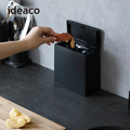 【日本ideaco】方形桌邊按壓式垃圾桶-1.4L_2