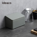 【日本ideaco】長方纖形桌邊按壓式垃圾桶-1.8L-4色可選_2
