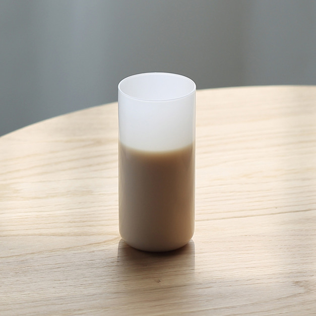 【日本ideaco】復古風奶玉玻璃杯2入組-210ml-多色可選