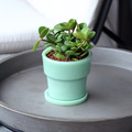 【日本ideaco】復古風奶玉植栽盆器(直徑9cm)-小-多色可選
