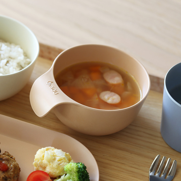 【日本ideaco】UD 單柄竹纖維餐碗-200ml-多色可選
