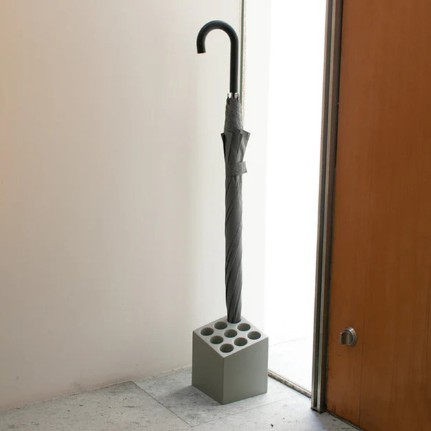 【日本ideaco】CUBE 砂岩9孔雨傘架-多色可選
