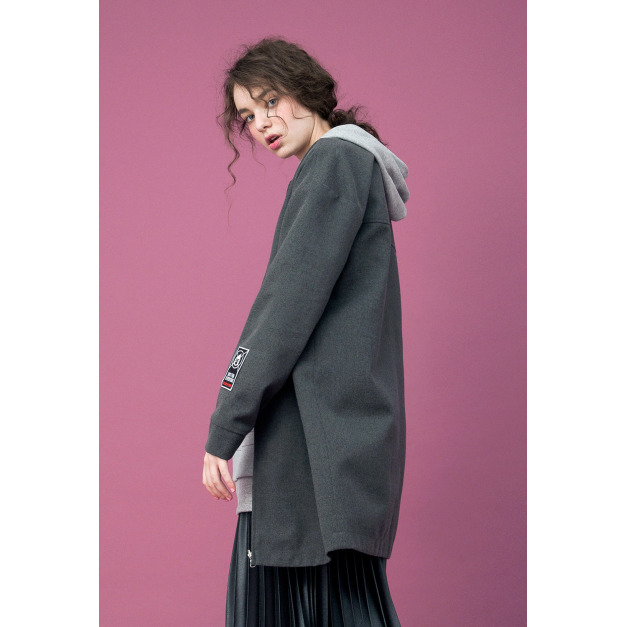 【中性款】防撥水雙面穿長版外套