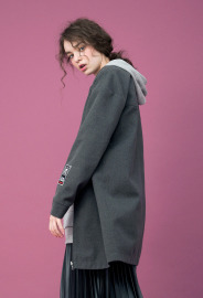 【中性款】防撥水雙面穿長版外套