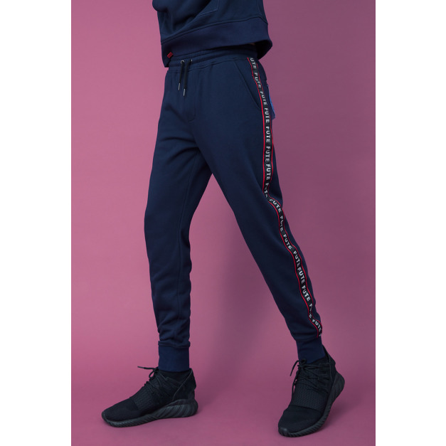 【中性款】反光織帶縮口慢跑褲