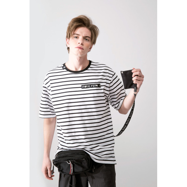 【中性款】可拆口袋短袖TEE/黑白