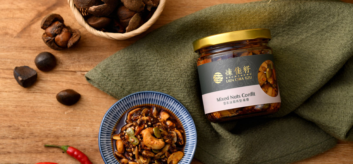 煉佳籽苦茶油麻辣堅果醬