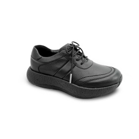 土豆仕女皮鞋／黑