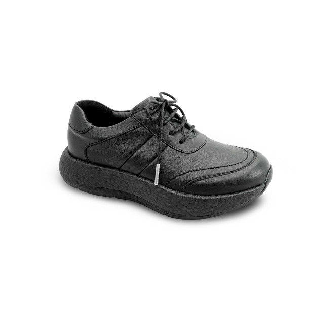 土豆仕女皮鞋／黑