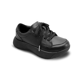 土豆休閒皮鞋/黑