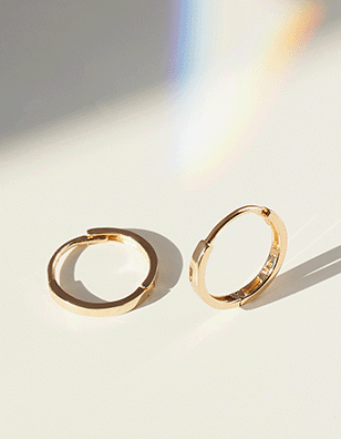 [鄭彩娟配戴款]14k 經典圈式耳環(單邊)_1