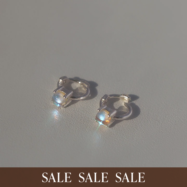 925銀 極光耳扣式耳環