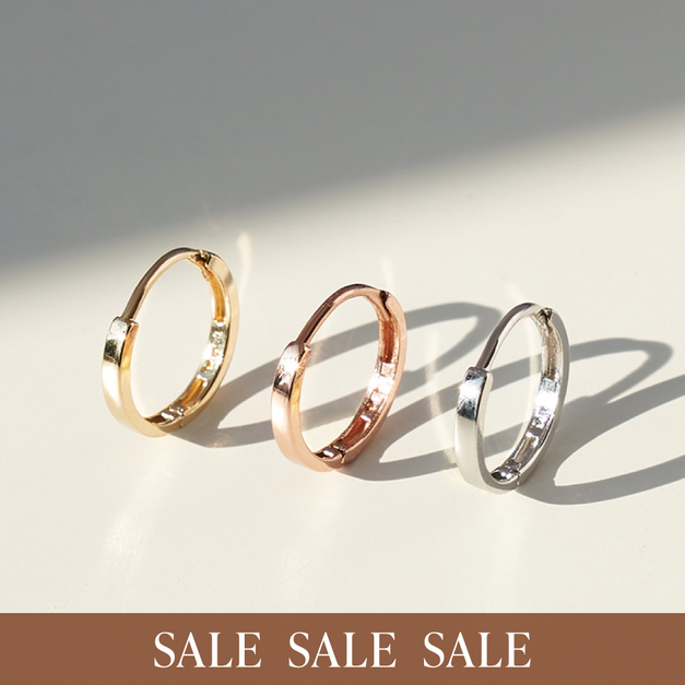 [鄭彩娟配戴款]14k 經典圈式耳環(單邊)