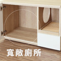 寵物系統家具『NEKO木作職人』台灣製手工貓廁所/貓砂櫃+跳台 ,市售貓砂盆可通用!防潑水耐刮減少,貓奴的好幫手!_4