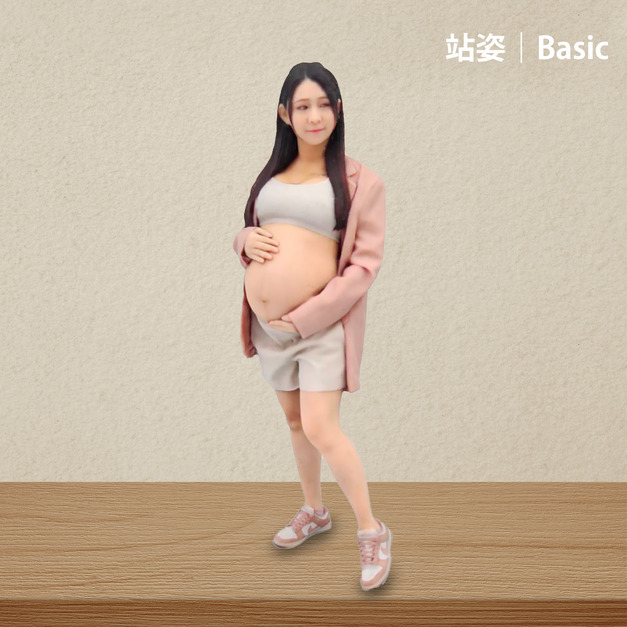 3D真人公仔(單人站姿)-18公分