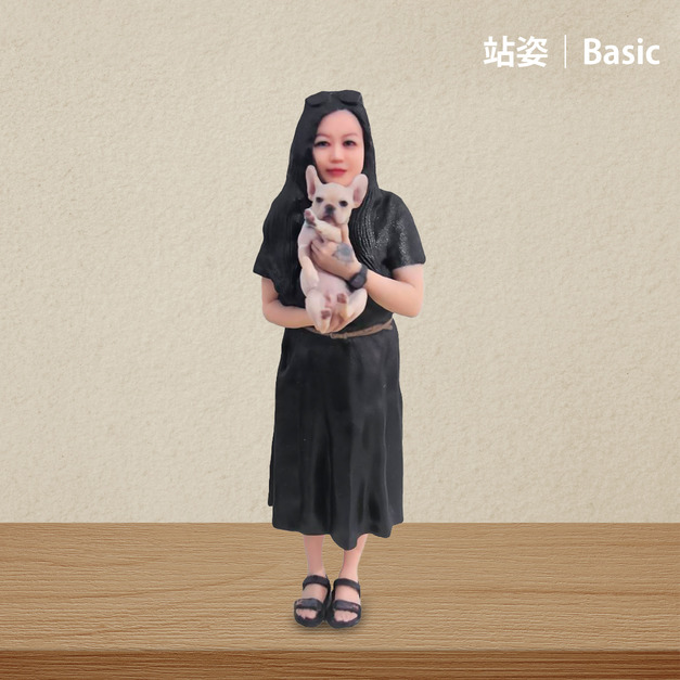 3D真人公仔(單人站姿)-12公分