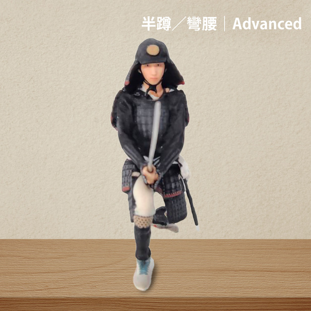 3D真人公仔(單人半蹲)-9公分