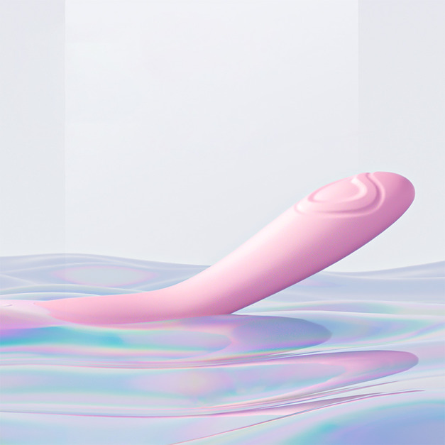 JISSBON 杰士邦 桃摳摳纖細貼合強力震感單頭細型震動棒 Pink-heart Vibe