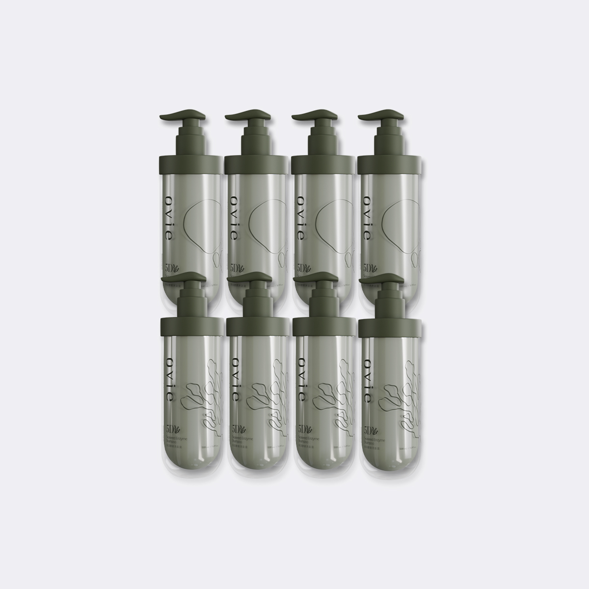 5D海藻酵素洗髮精*4+5D海藻酵素沐浴乳 *4