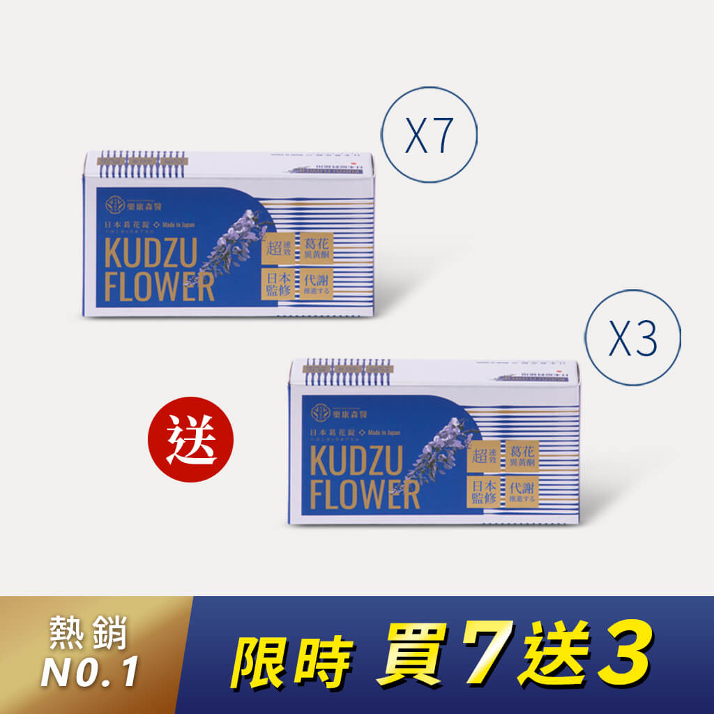 【驚喜加碼-現省$7300】樂康森醫 葛花纖買7送3