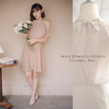 訂製款✨法式性感露肩後綁帶雪紡洋裝_1