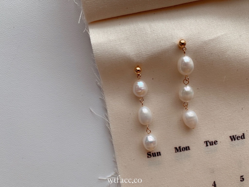 現貨 簡單氣質女神款珍珠長垂耳 耳環 What The Fun 小商行 現貨 簡單氣質女神款珍珠長垂耳 耳環 What The Fun 小商行