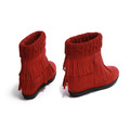極簡格調-時髦襪套流蘇質感靴-喜氣紅_4