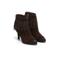 手作打釘流蘇風格靴-摩卡咖_1