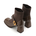 布丁蛋糕襪靴-褐色_2