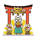 吉豆貓 招財｜貓の祈願壓克力擺件 桌面裝飾