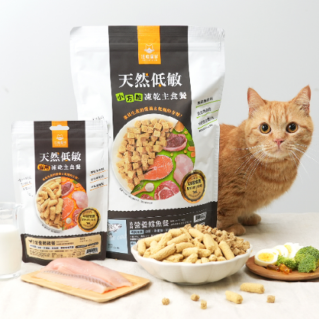汪喵星球 幼貓凍乾主食餐 幼貓脫水生肉糧 500G