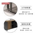 【墨柏設計傢俱】 漢尊handson L型辦公桌-屏風版 ★獨家販售★_4