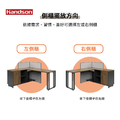【墨柏設計傢俱】 漢尊handson L型辦公桌-屏風版 ★獨家販售★_3