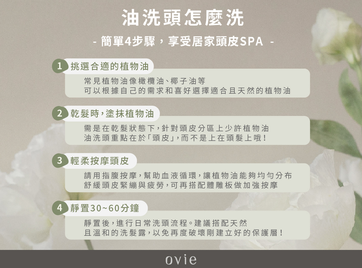 油洗頭這樣洗，頭皮養護新趨勢，遠離掉髮困擾