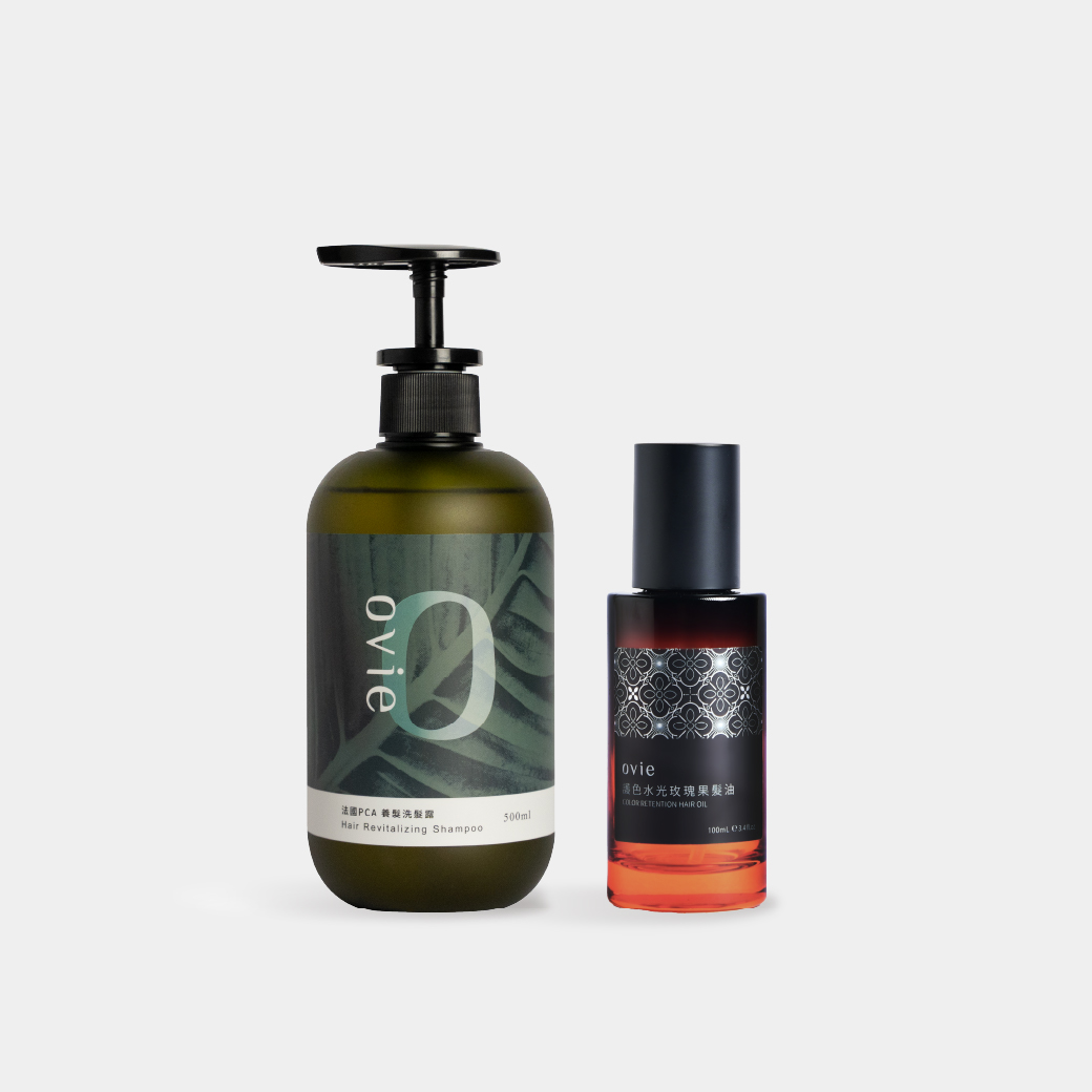 【預購】【染燙推薦】養髮洗髮露+護色髮油