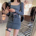 ［SKIRT] 顯瘦包臀牛仔短裙_1