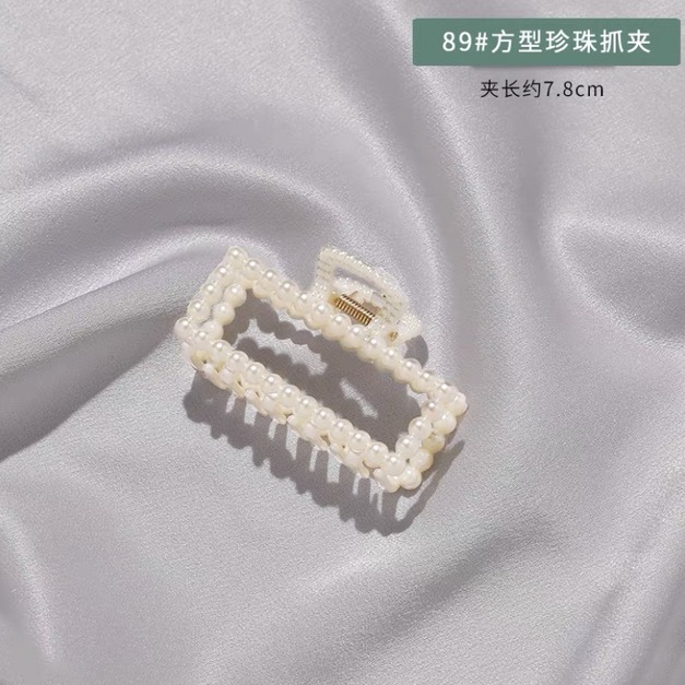 珍珠方形夾 7.8CM