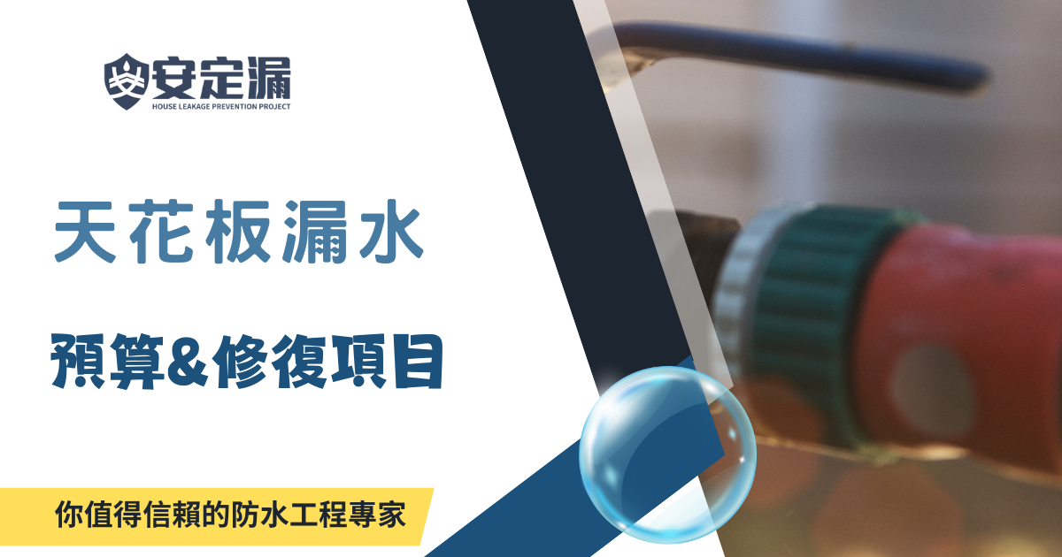 【新北】防水抓漏推薦-天花板漏水費用：預算和修復選項-|防水抓漏|科技抓漏|