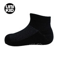 UNI KID 直版止滑【黑色 12-16CM】萊卡兒童踝襪 短襪 童襪 0A509K110_2