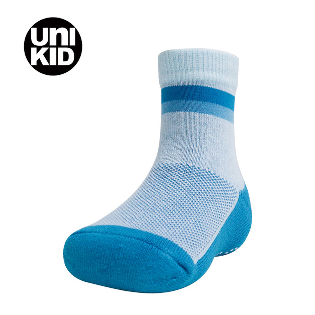 UNI KID 直版止滑【藍色 12-16CM】萊卡兒童短襪 止滑襪 童襪 0A509K103L