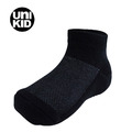 UNI KID 直版止滑【黑色 12-16CM】萊卡兒童踝襪 短襪 童襪 0A509K110