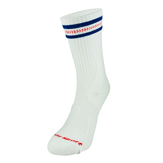 new sport 機能籃球【全白藍線 25-29cm】中華隊限定款 專業籃球襪